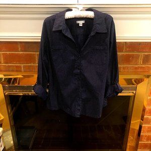 Croft & Barrow Buttondown Dotted Shirt